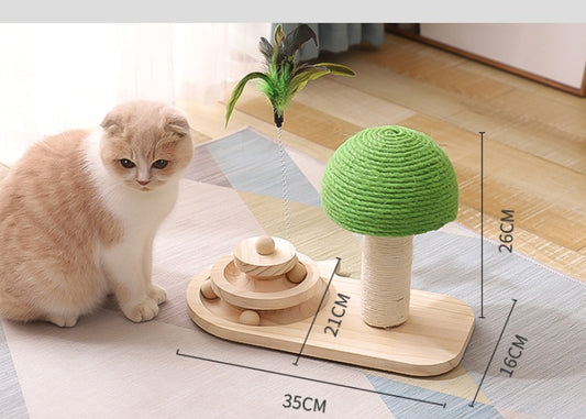 🌳 Arbre à Chat Interactif en Bois – Tout-en-Un !